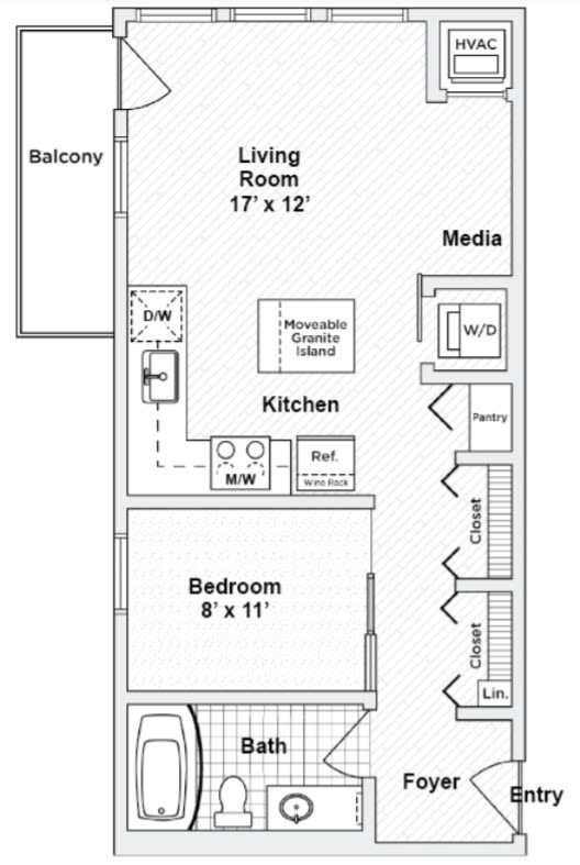 600 Sq Ft Studio Apartment Floor Plan | Floor Roma